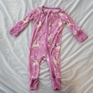 Little Sleepies Sienna's Unicorn Zippy NB SIZE